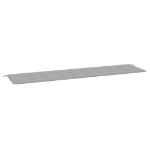 Cuscino per Panca Grigio 200x50x3 cm in Tessuto Oxford