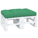 Cuscino per Pallet Verde 120x80x12 cm in Tessuto