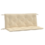 Cuscini Panca da Giardino 2pz Beige 120x50x7 cm Tessuto Oxford