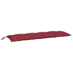 Cuscini per Panca 2 pz Rosso Vino 150x50x7 cm in Tessuto Oxford