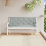 Cuscini Panca Giardino 2pz Grigio Chiaro Mélange 150x50x7 cm