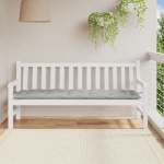 Cuscino Panca Giardino Grigio Chiaro Mélange 180x50x7cm Tessuto