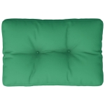 Cuscino per Pallet Verde 60x40x12 cm in Tessuto