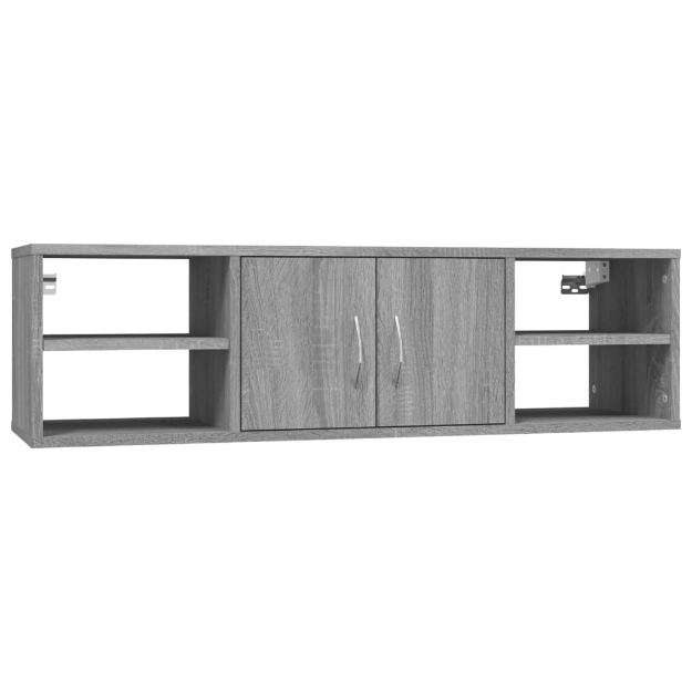 Mensola a Muro Grigio Sonoma 102x30x29 cm Legno Multistrato