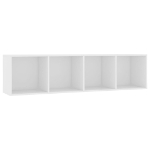 Libreria/Mobile TV Bianco 143x30x36 cm