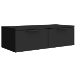 Mobile a Parete Nero 68x30x20 cm in Legno Multistrato