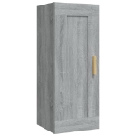 Armadietto a Muro Grigio Sonoma 35x34x90cm in Legno Multistrato