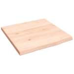 Ripiano a Parete 40x40x2 cm Legno Massello Rovere Non Trattato