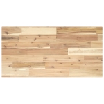 Ripiano a Parete 100x40x2 cm Legno Massello Acacia Non Trattato