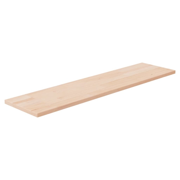 Ripiano 80x20x1,5 cm Legno Massello di Rovere Non Trattato