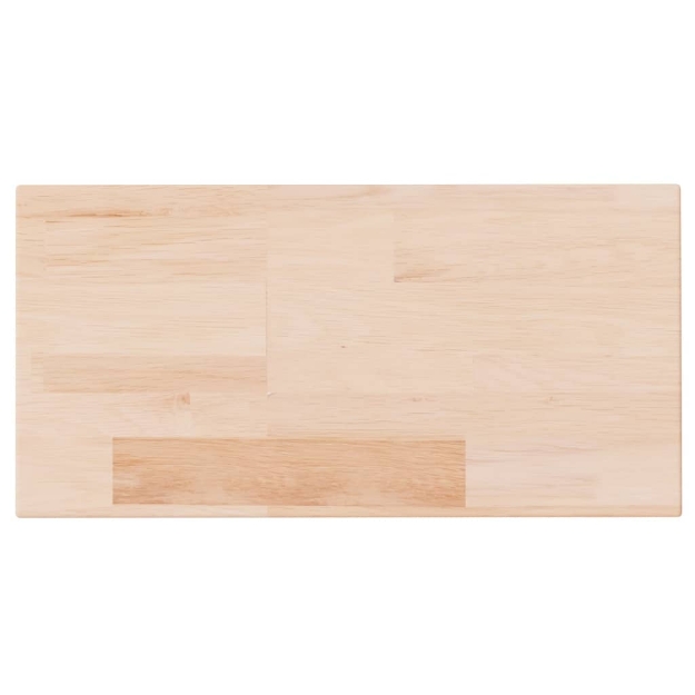 Ripiano 40x20x4 cm Legno Massello di Rovere Non Trattato