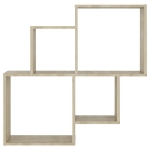 Mensola Muro Cubo Rovere Sonoma 80x15x78,5cm Legno Multistrato