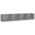 Mensola a Muro CD Grigio Sonoma 100x18x18 cm Legno Multistrato