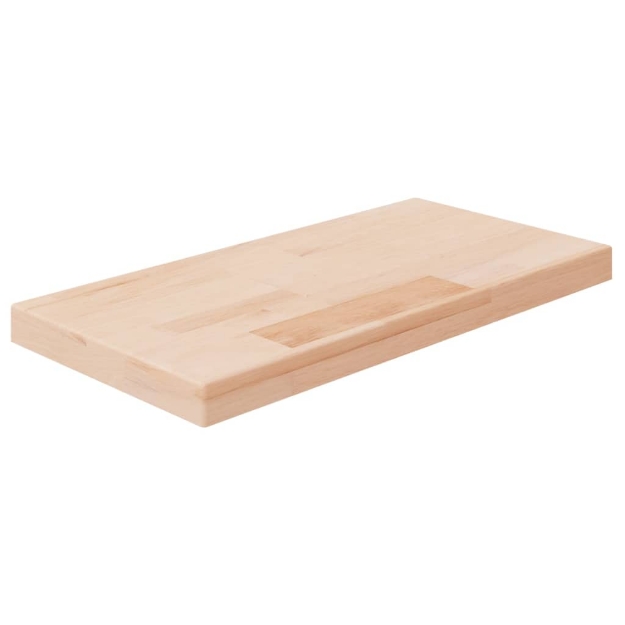 Ripiano 40x20x2,5 cm Legno Massello di Rovere Non Trattato