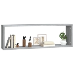 Mensole Cubo Muro 4 Grigio Sonoma 80x15x26,5 Legno Multistrato