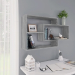 Mensola a Muro Grigio Sonoma 104x20x58,5 cm Legno Multistrato