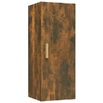 Armadietto a Muro Rovere Fumo 34,5x34x90cm in Legno Multistrato