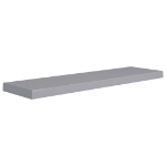 Scaffale a Parete Grigio 90x23,5x3,8 cm in MDF