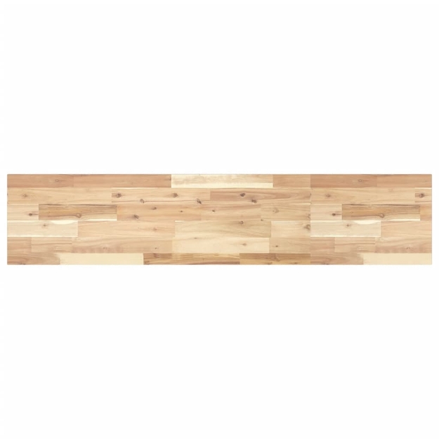 Ripiano a Parete 120x30x2 cm Legno Massello Acacia Non Trattato