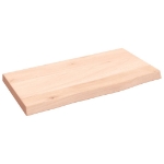 Ripiano a Parete 40x20x2 cm Legno Massello Rovere Non Trattato