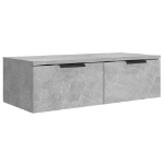 Armadietto a Muro Grigio Cemento 68x30x20 cm Legno Multistrato