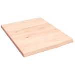 Ripiano a Parete 40x50x2 cm Legno Massello Rovere Non Trattato