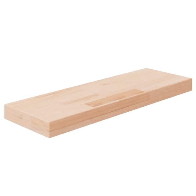 Ripiano60x20x4 cm Legno Massello di Rovere Non Trattato