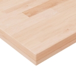 Ripiano60x20x4 cm Legno Massello di Rovere Non Trattato