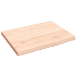 Ripiano a Parete 40x30x2 cm Legno Massello Rovere Non Trattato