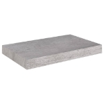 Scaffale a Parete Grigio Cemento 40x23x3,8 cm in MDF