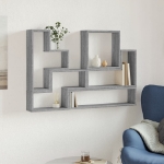 Mensola a Muro Grigio Sonoma 96x12x64 cm in Legno Multistrato