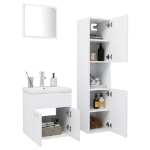 Set Mobili da Bagno Bianco in Truciolato