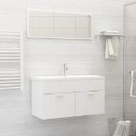 Set Mobili da Bagno Bianco in Truciolato