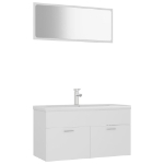 Set Mobili da Bagno Bianco in Truciolato