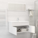 Set Mobili da Bagno Bianco in Truciolato