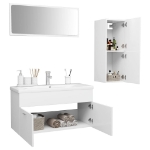 Set Mobili da Bagno Bianco in Truciolato