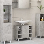 Mobile da Bagno Grigio Cemento 60x32x53,5 cm Legno Multistrato