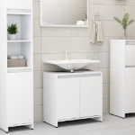 Mobile da Bagno Bianco 60x33x61 cm in Legno Multistrato