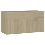 Mobile Sottolavabo Rovere Sonoma 90x38,5x46cm Legno Multistrato