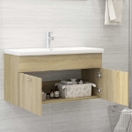 Mobile Sottolavabo Rovere Sonoma 90x38,5x46cm Legno Multistrato