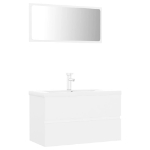 Set Mobili da Bagno Bianco in Truciolato