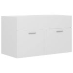 Mobile Sottolavabo Bianco 80x38,5x46 cm in Legno Multistrato