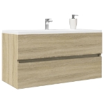 Mobile Lavabo Rovere Sonoma 90x38,5x45 cm in Legno Multistrato