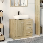 Mobile Sottolavabo Rovere Sonoma 63x30x54 cm Legno Multistrato