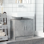 Mobile Lavabo Grigio Cemento 63x29x55 cm in Legno Multistrato