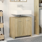 Mobile Lavabo Bagno Rovere Sonoma 60x33x60 cm Legno Multistrato