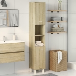 Mobile da Bagno Rovere Sonoma 30,5x30x179cm in Truciolato