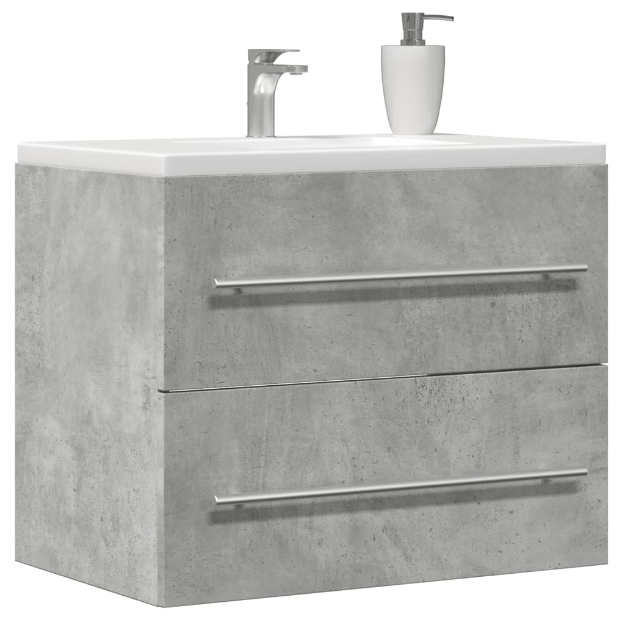 Mobile Lavabo Grigio Cemento 60x38,5x48 cm in Legno Multistrato