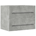 Mobile Lavabo Grigio Cemento 60x38,5x48 cm in Legno Multistrato