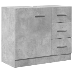 Mobile Sottolavabo Grigio Cemento 63x30x54 cm Legno Multistrato